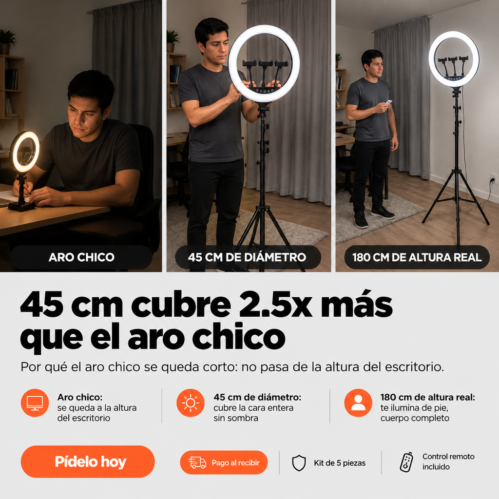 ARO DE LUZ LED 45 CM - 1900370 — vista 2