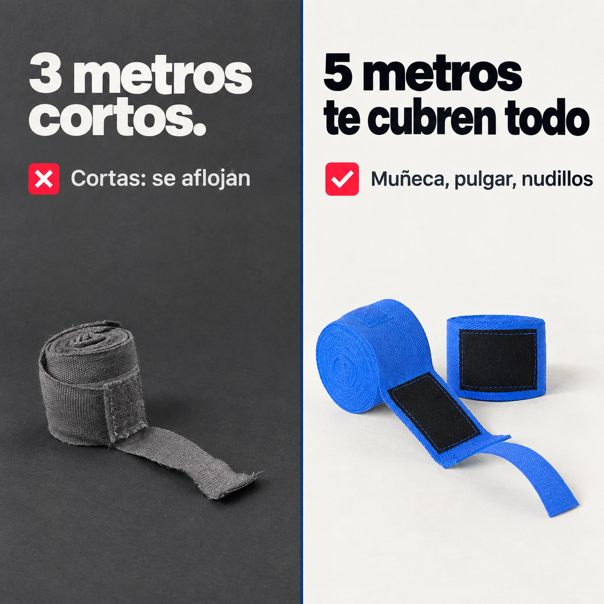 Vendas Rigidas Boxeo X2 5m Kickboxing - 19504 — vista 2