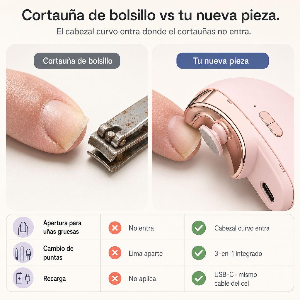 Corta Unas Electrico Recargable - 13618 — vista 2