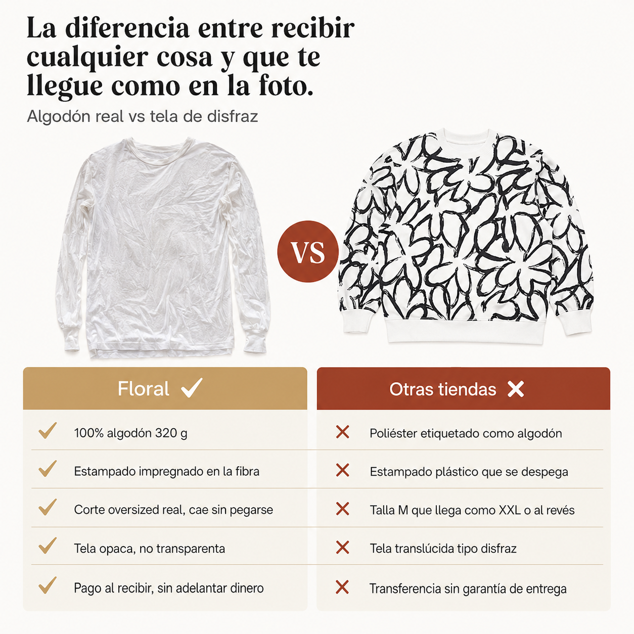 Sueter Blanco Con Flores - 2875 — vista 2