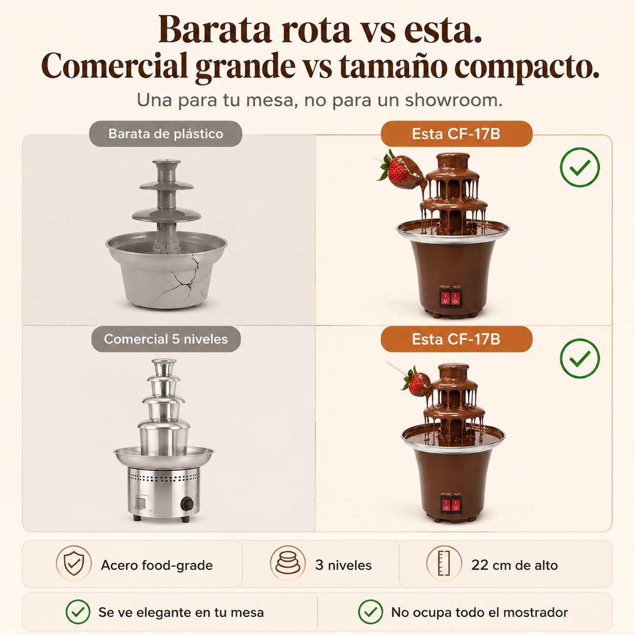 Fuente De Chocolate 3 Niveles - 142187 — vista 2