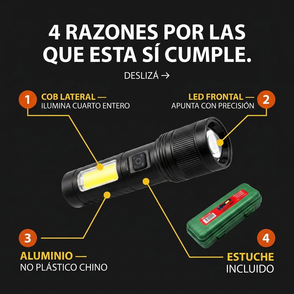 Linterna Tactica Solar Dazzel Flex M035 - id 6510 — vista 3