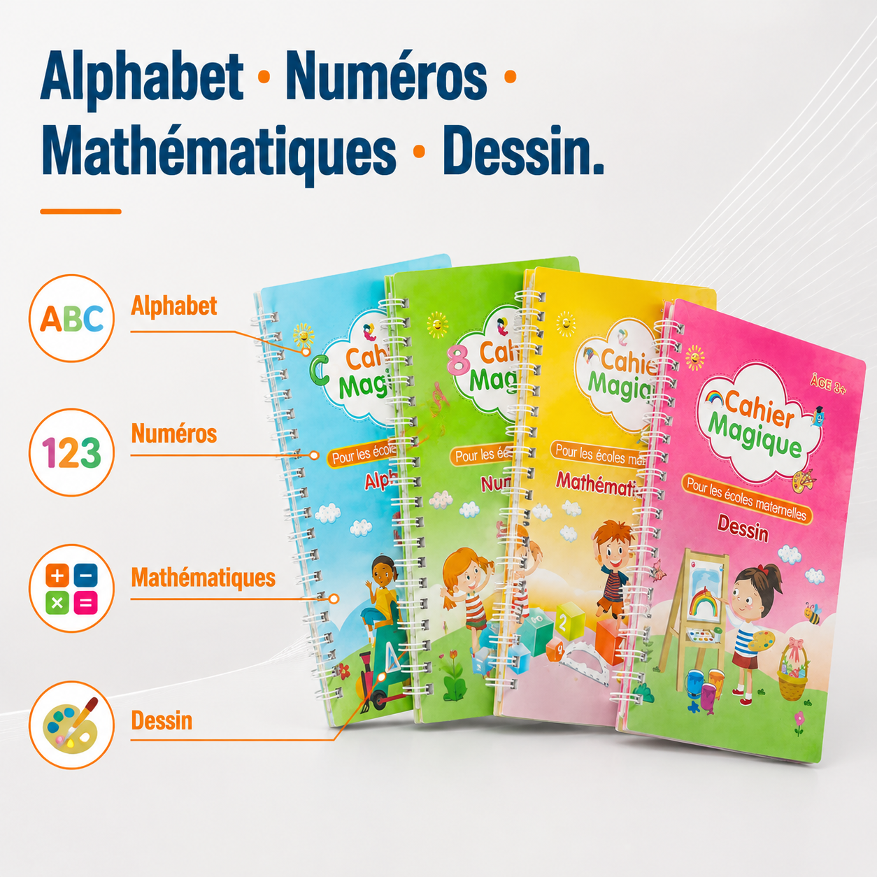 Kit X 4 Cuadernos Magicos Reutilizable - 81644 — vista 3