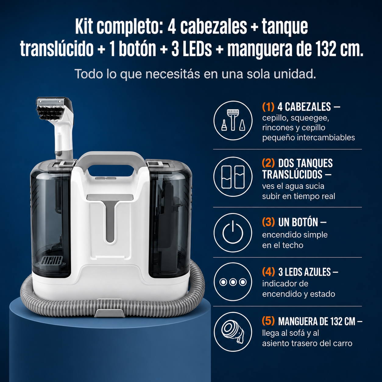 Maquina Limpiadora De Alfombras Y Tapice - 6509 — vista 3