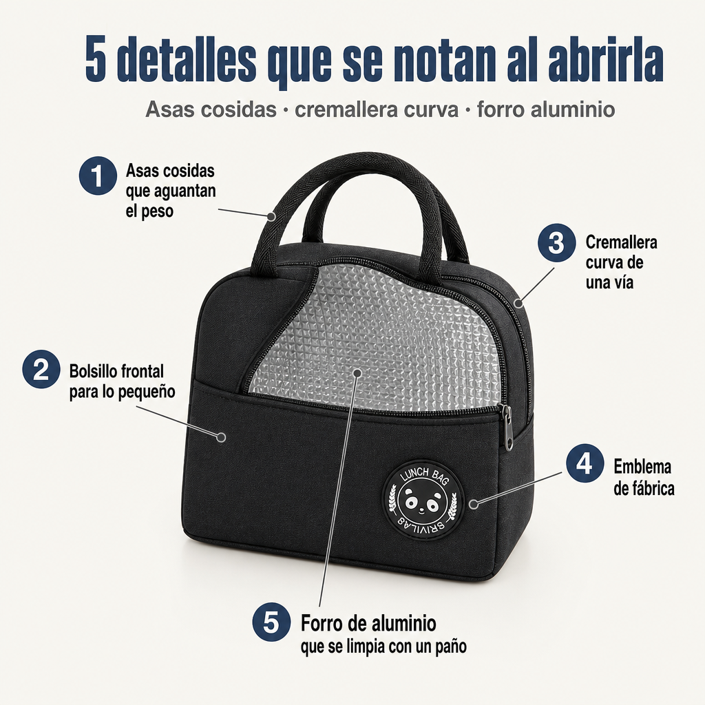 Lonchera Temperatura Aislada Portatil - 59540 — vista 3