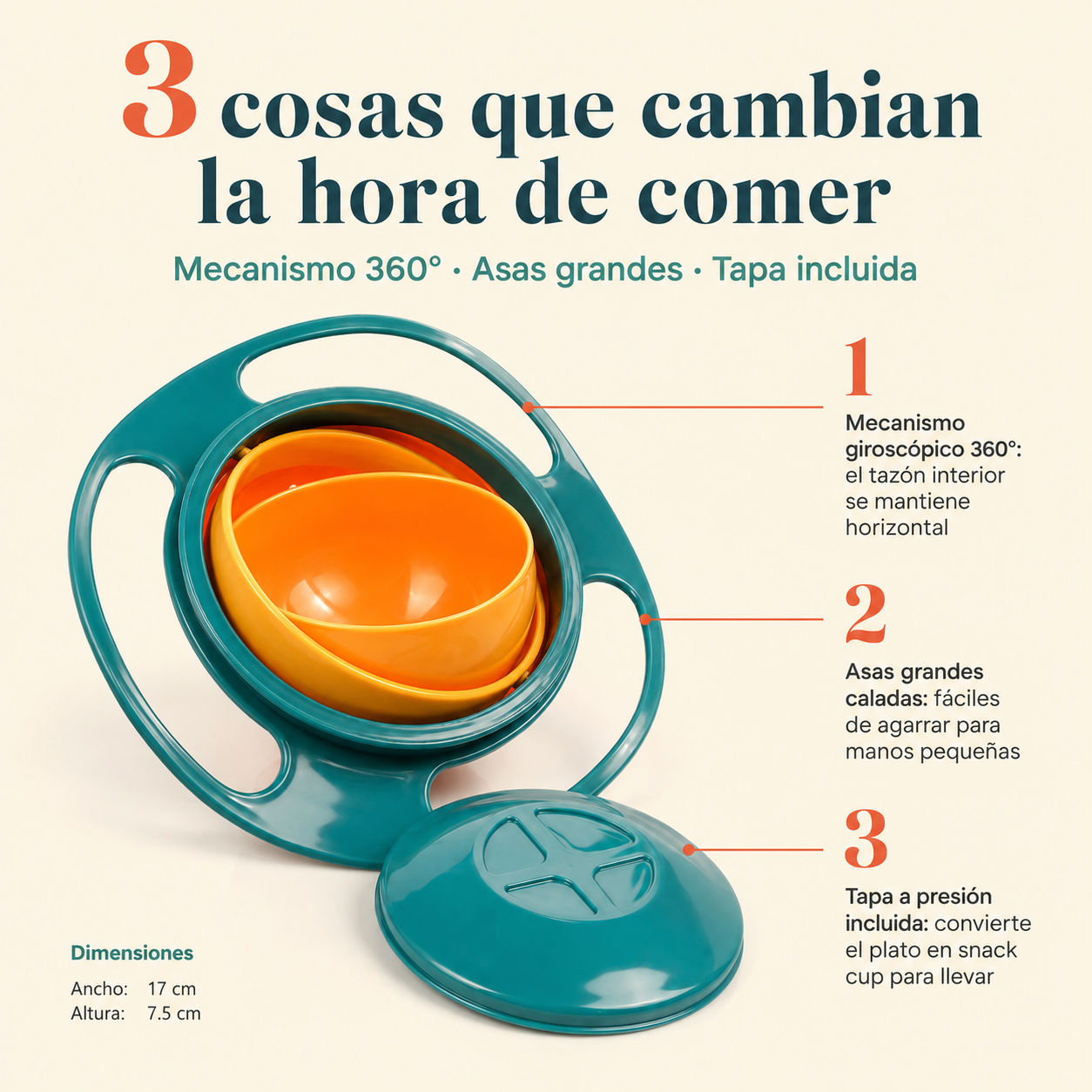 Tazon Giratorio 360 Antiderrame G - 4389 — vista 3