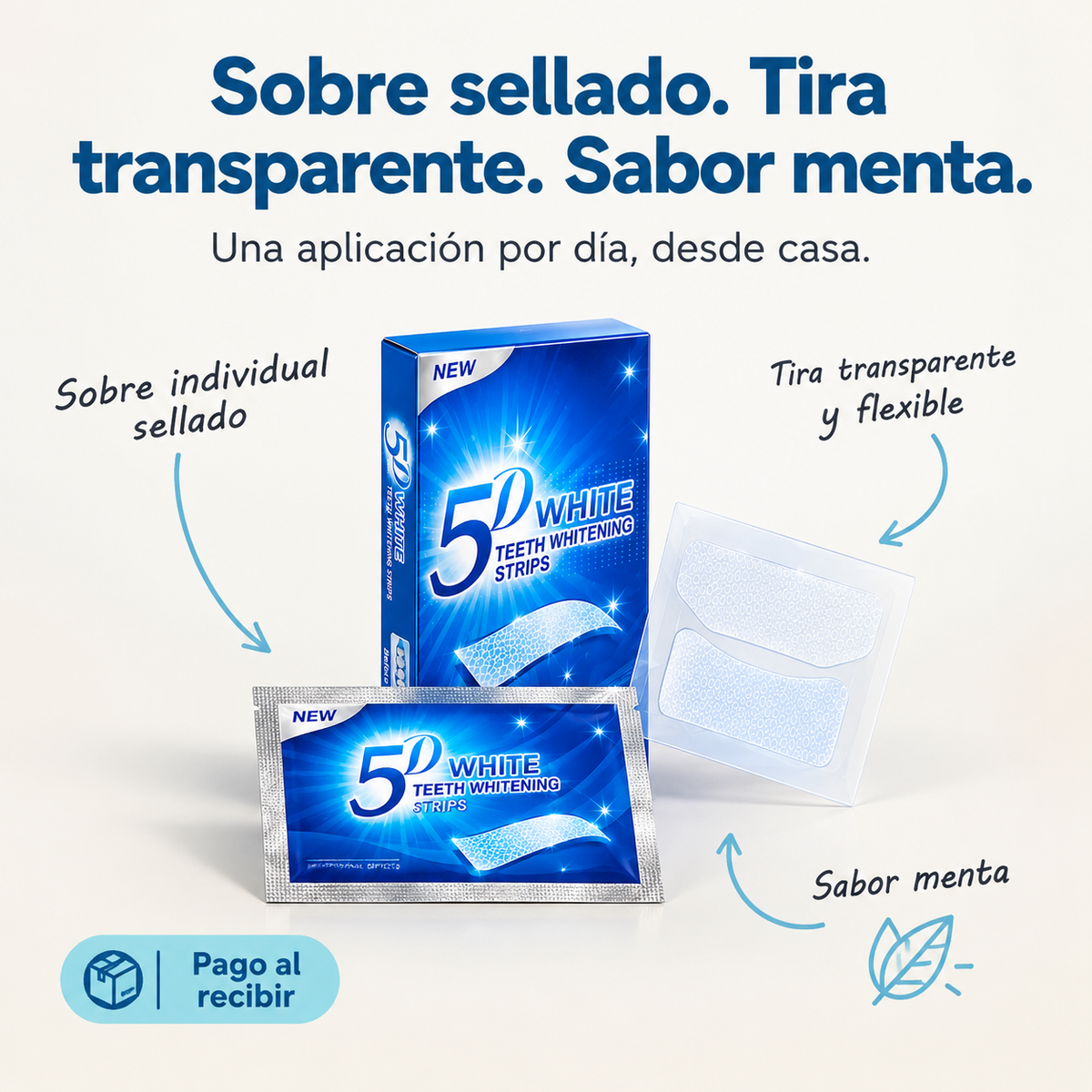 Tiras Gel Blanqueamiento Cuidado Dental - 6982 — vista 3