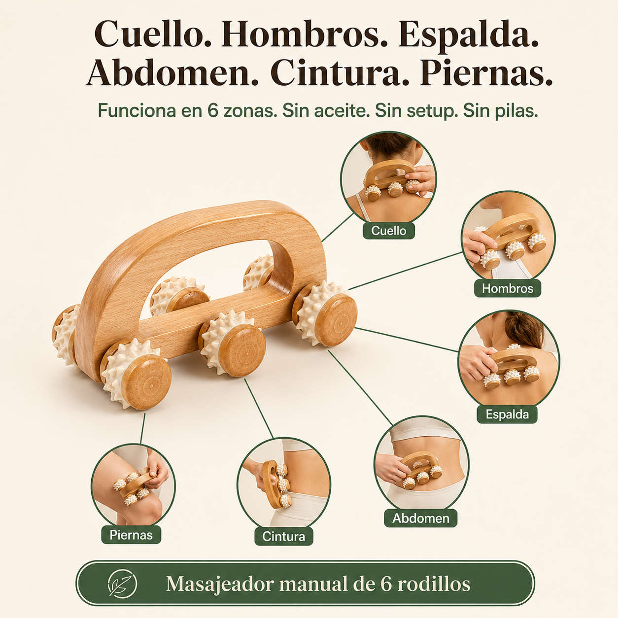 Rodillo De Masaje - 6117 — vista 3
