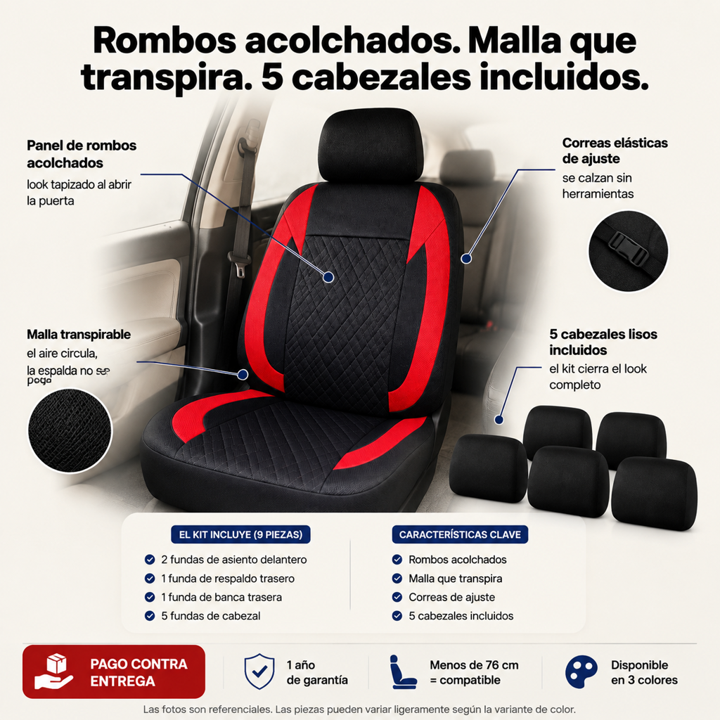 Juego De Funda Para Asiento De Auto - 97530 — vista 3