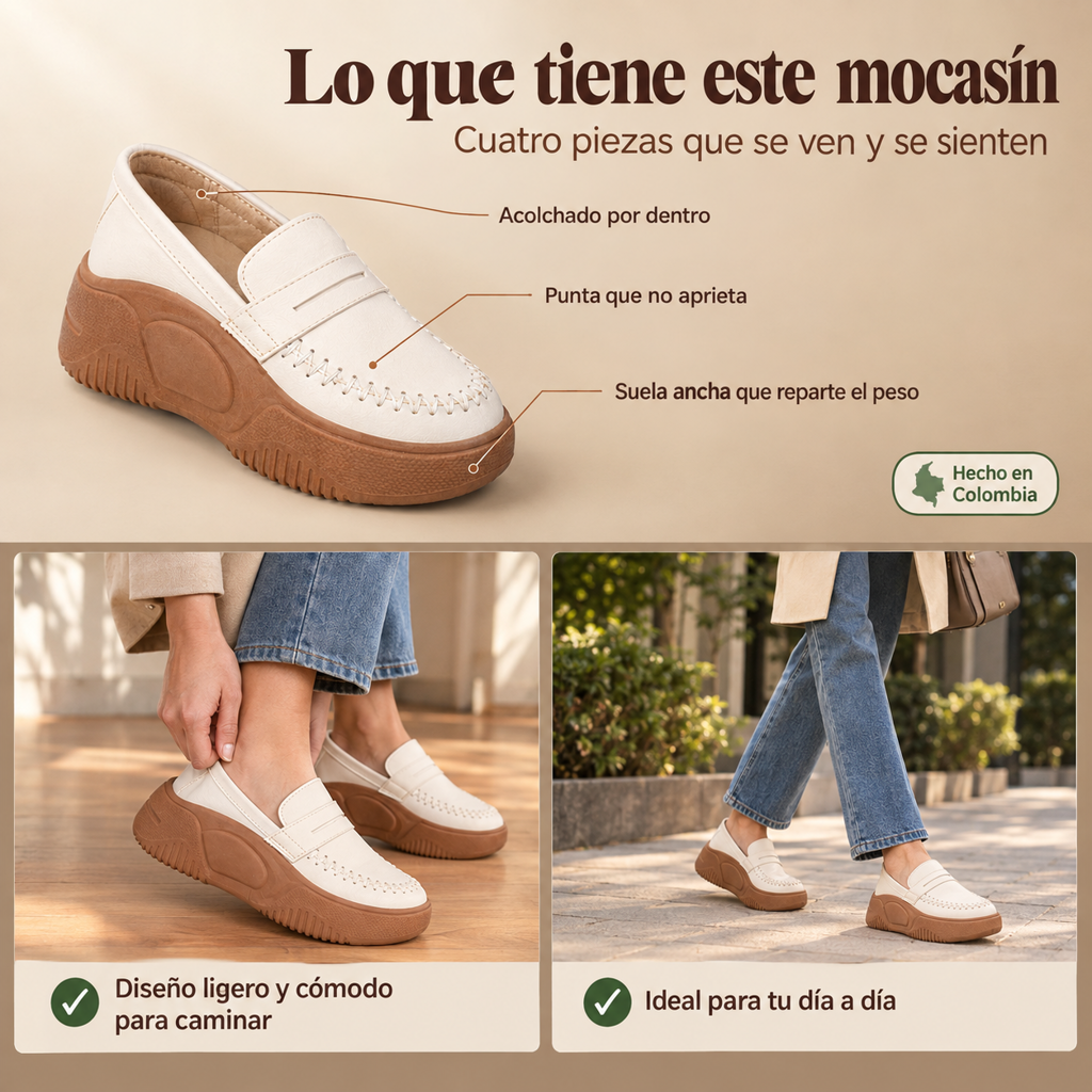 Mocasín confort para mujer — p6 — vista 3