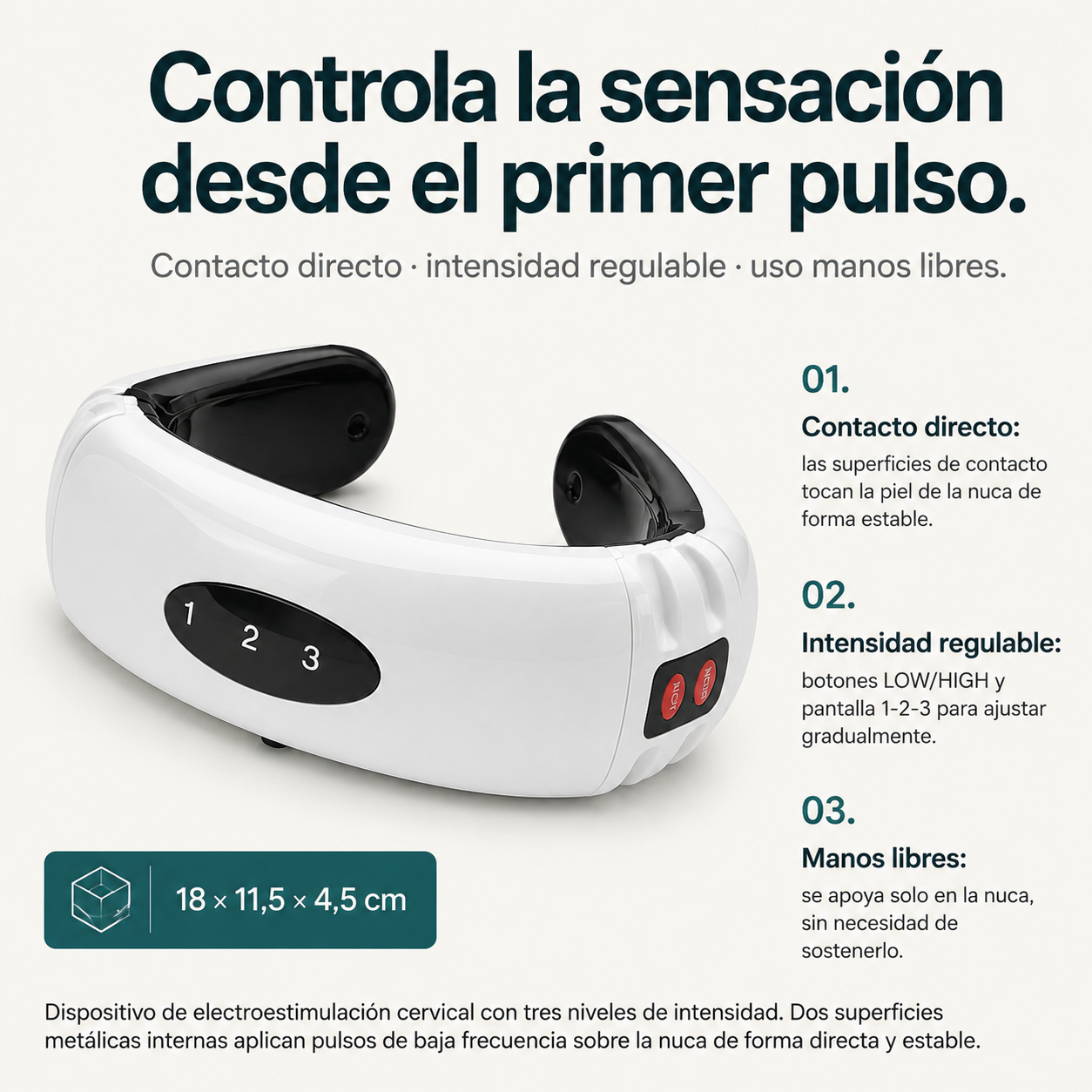 Masajeador De Cuello Electroestimulacion - id 1857 — vista 3