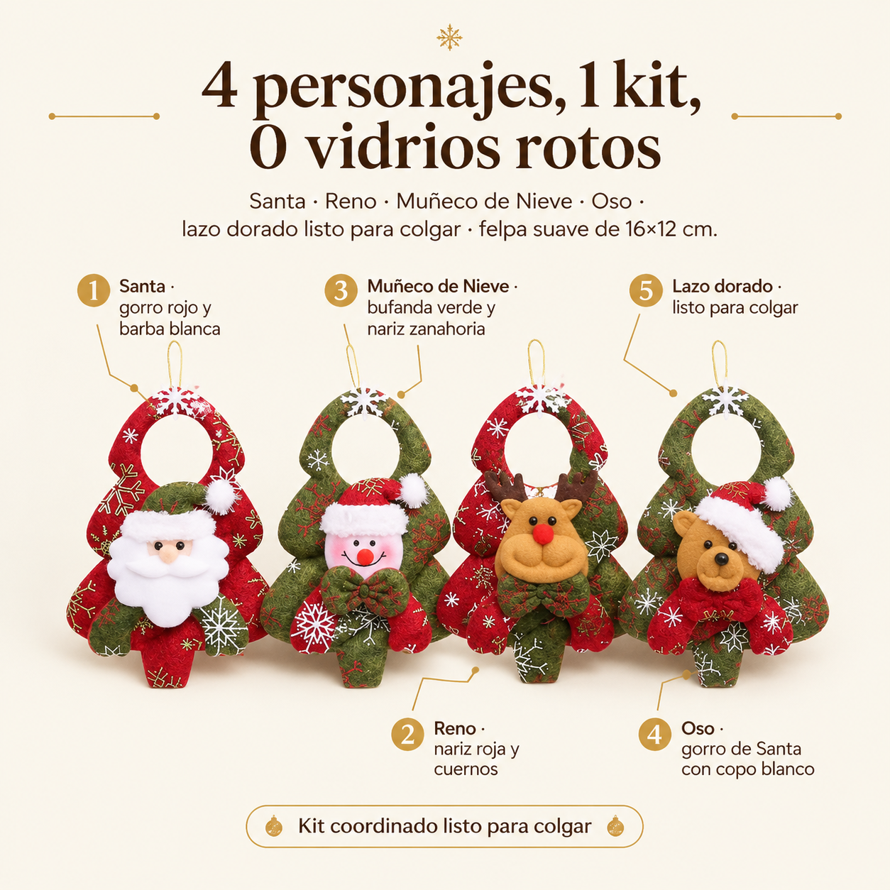 Adornos Coronas Navidenos Para Colgar — vista 3