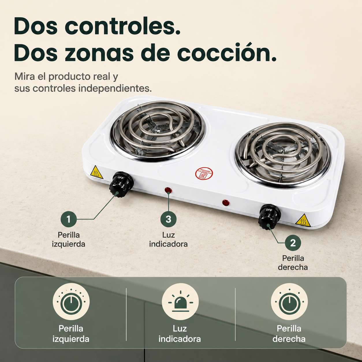 Estufas 2 Ornillas - 6121 — vista 3