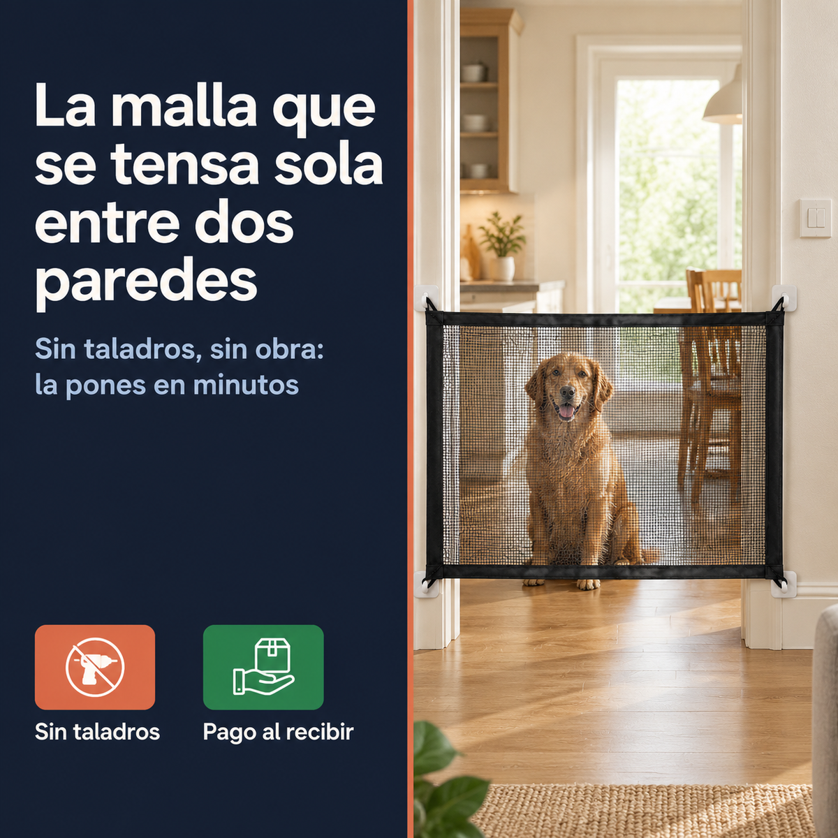 Malla Cerco Mascota 110x76cm Facil Insta - 13828 — vista 3