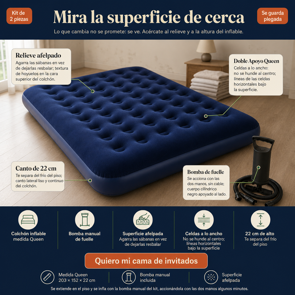 Cama Hinchable Queen - 25153 — vista 3