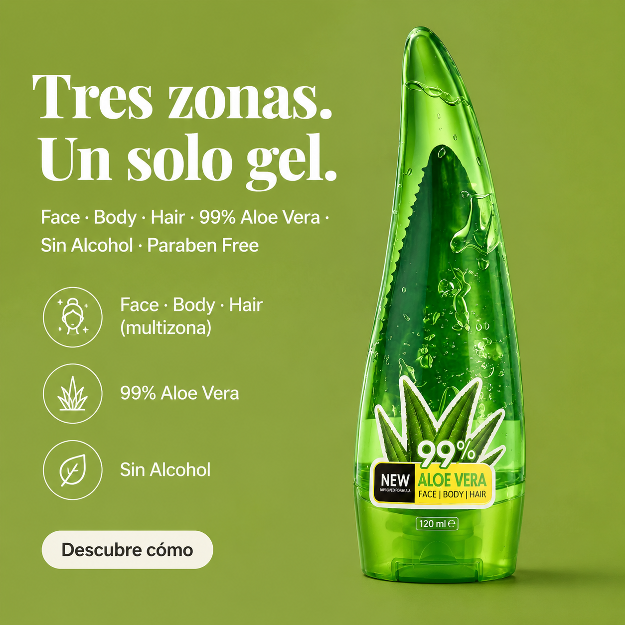 Gel De Aloe Vera Hidratante - 100140 — vista 3