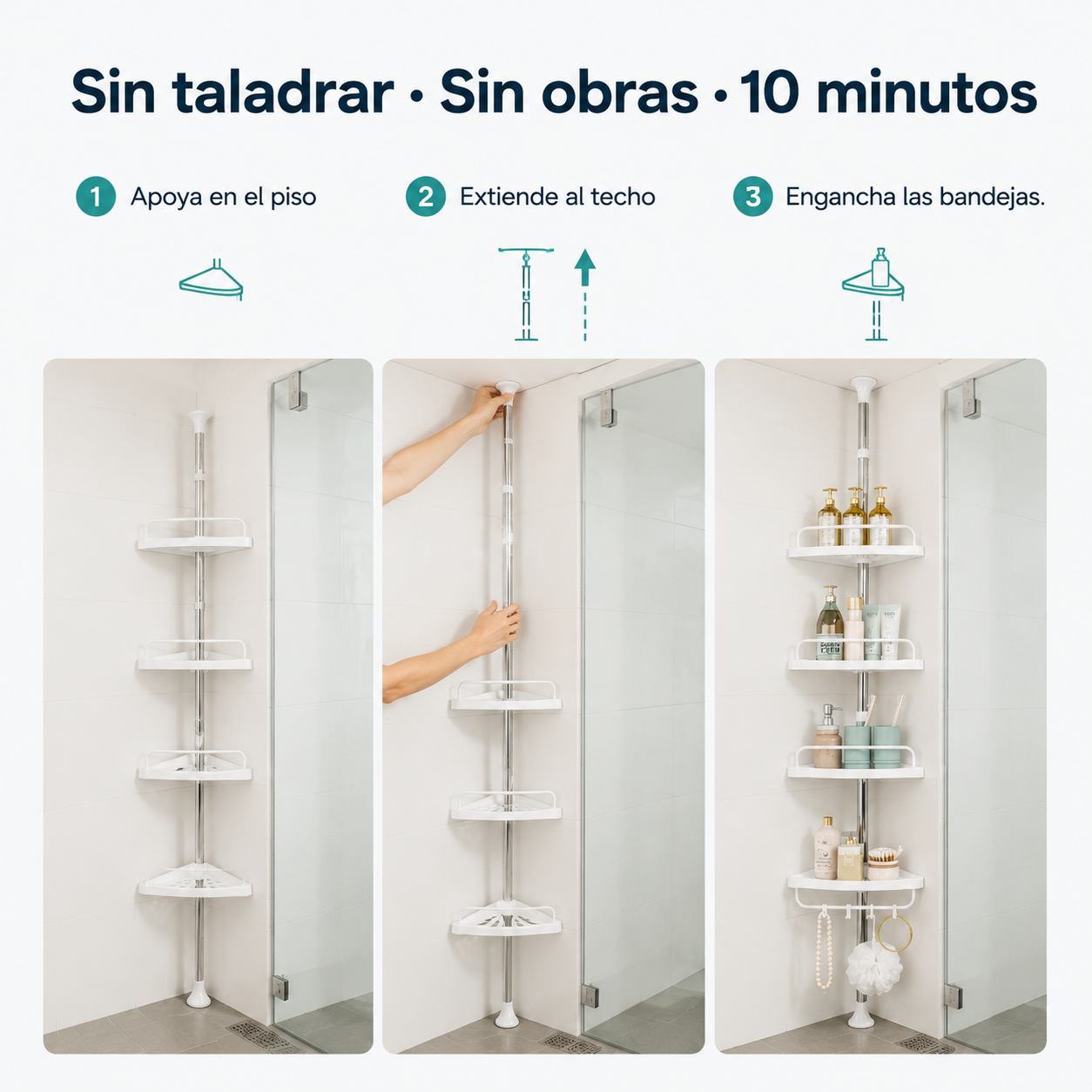 Esquinero De Bano Multifuncional -112627 — vista 4