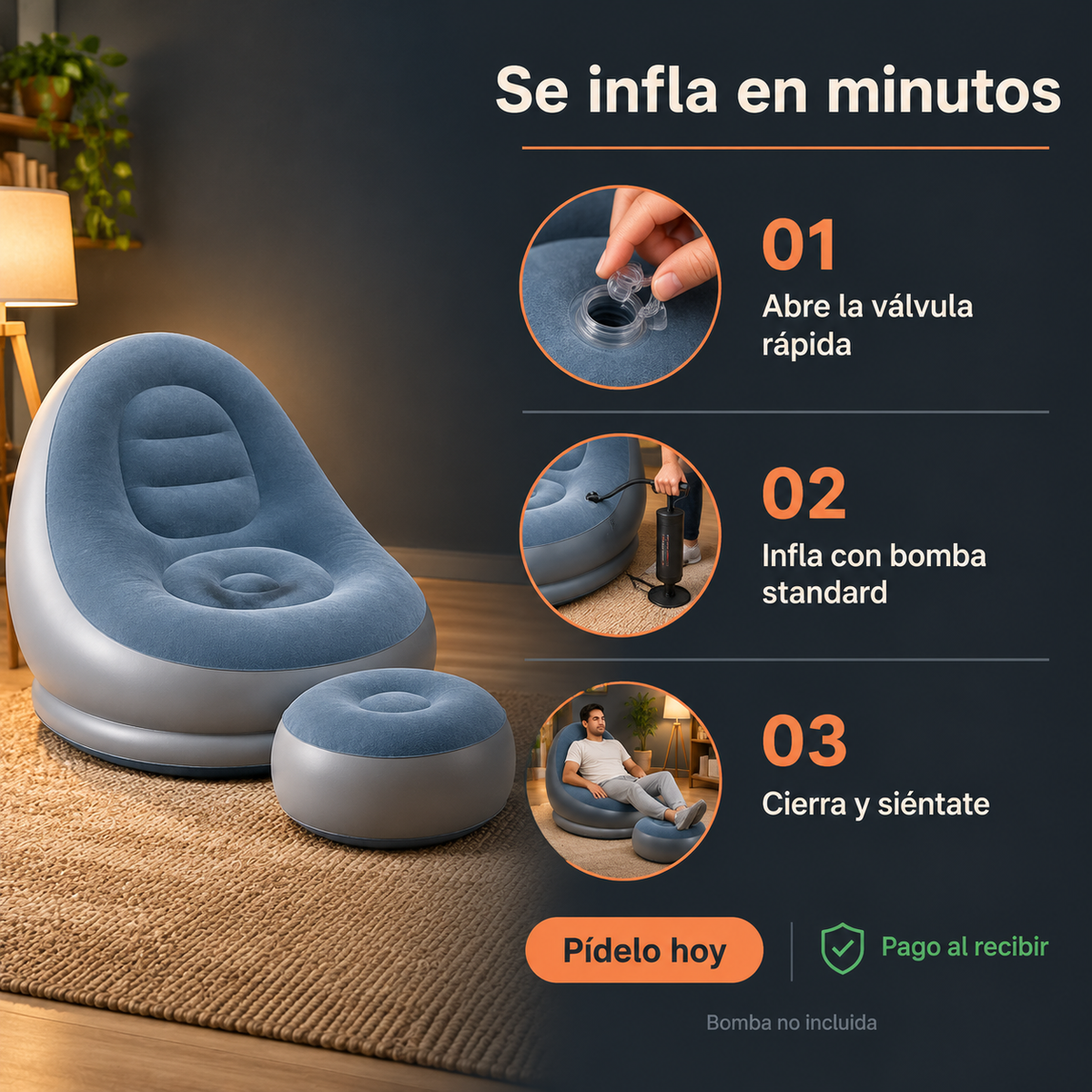 Sillon Inflable Reclinable - 7759 — vista 4