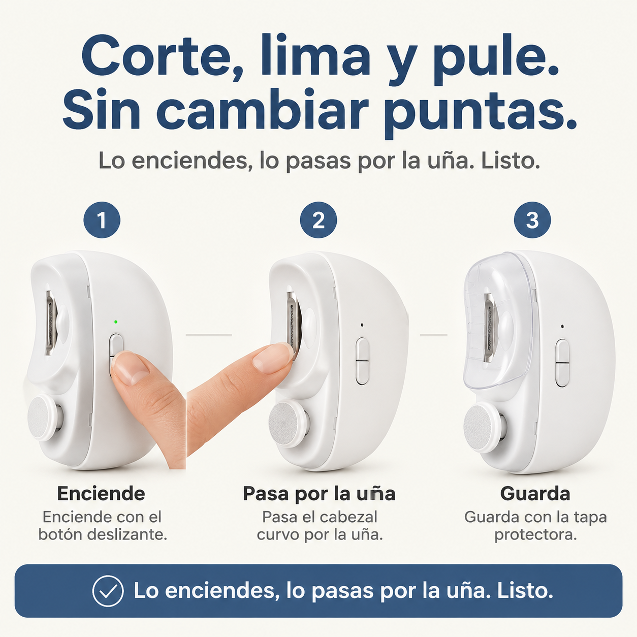 Corta Unas Electrico Recargable - 13618 — vista 4