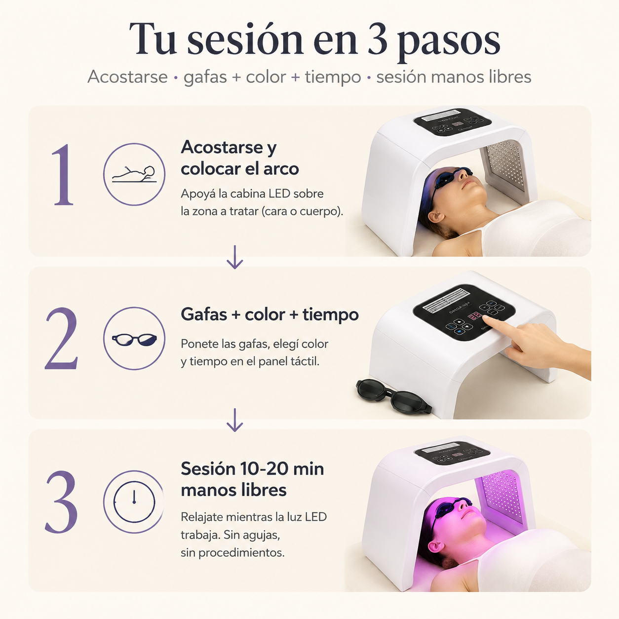 Cabina Led Facial Y Corporal Lifting - 1342 — vista 4