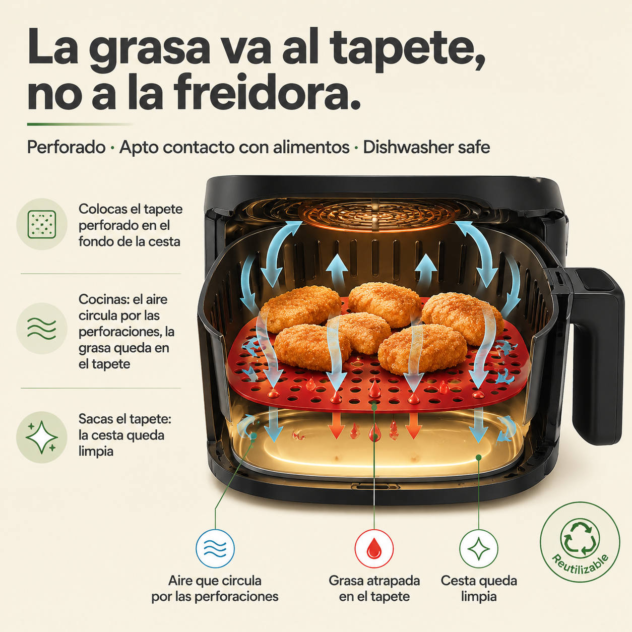Silicona Para Air Fryer — vista 4