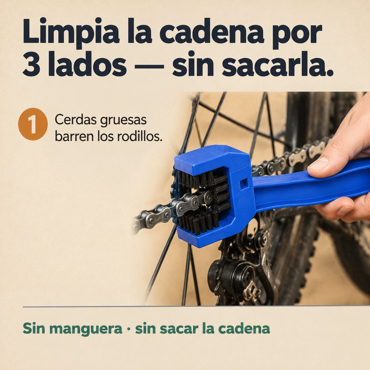 Cepillo De Limpieza De Cadenas Bici Moto - 39095 — vista 4