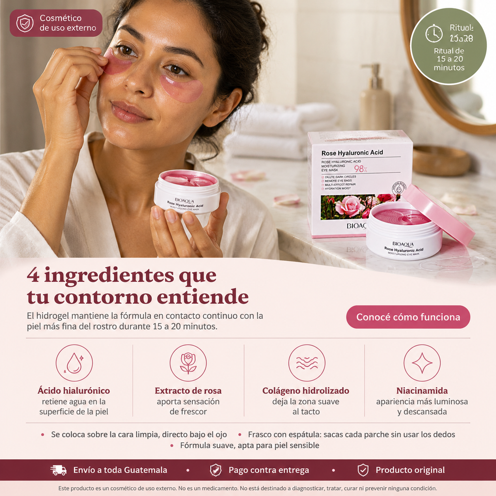Collageno De Rosas Reafirmante De Ojos - 4719 — vista 4