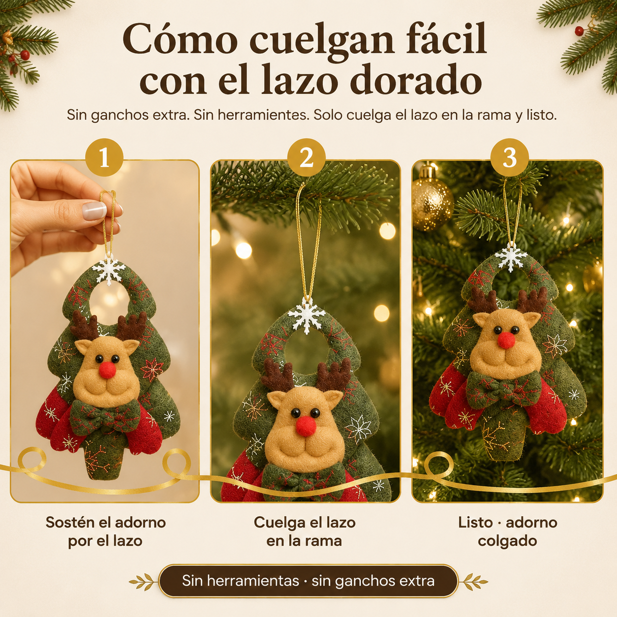 Adornos Coronas Navidenos Para Colgar — vista 4
