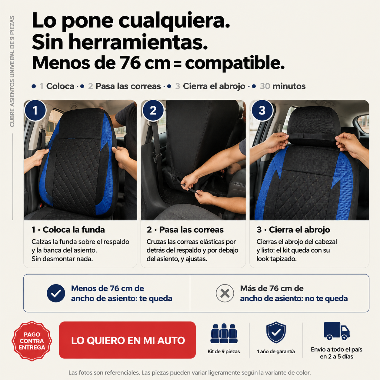 Juego De Funda Para Asiento De Auto - 97530 — vista 4