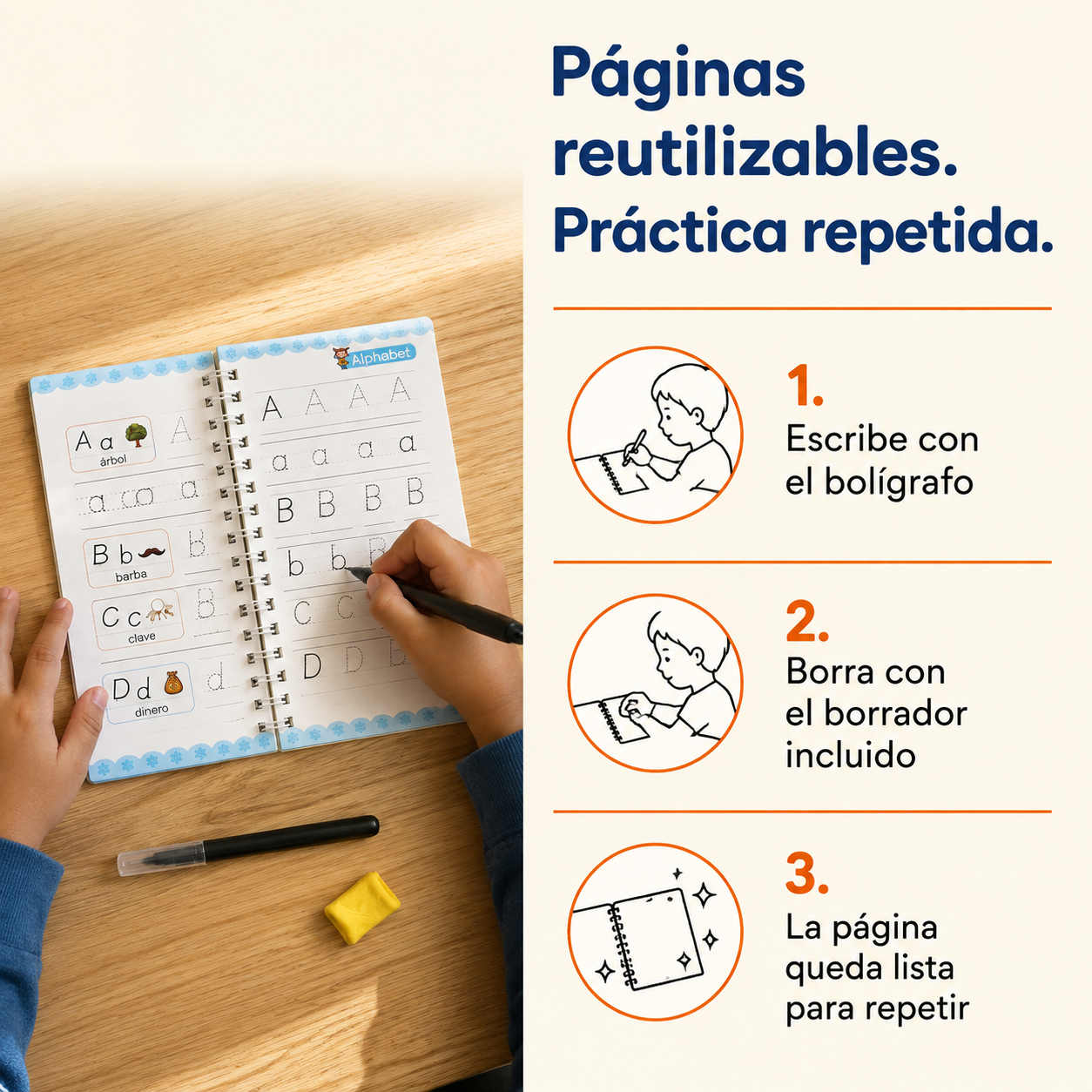 Kit X 4 Cuadernos Magicos Reutilizable - 81644 — vista 4
