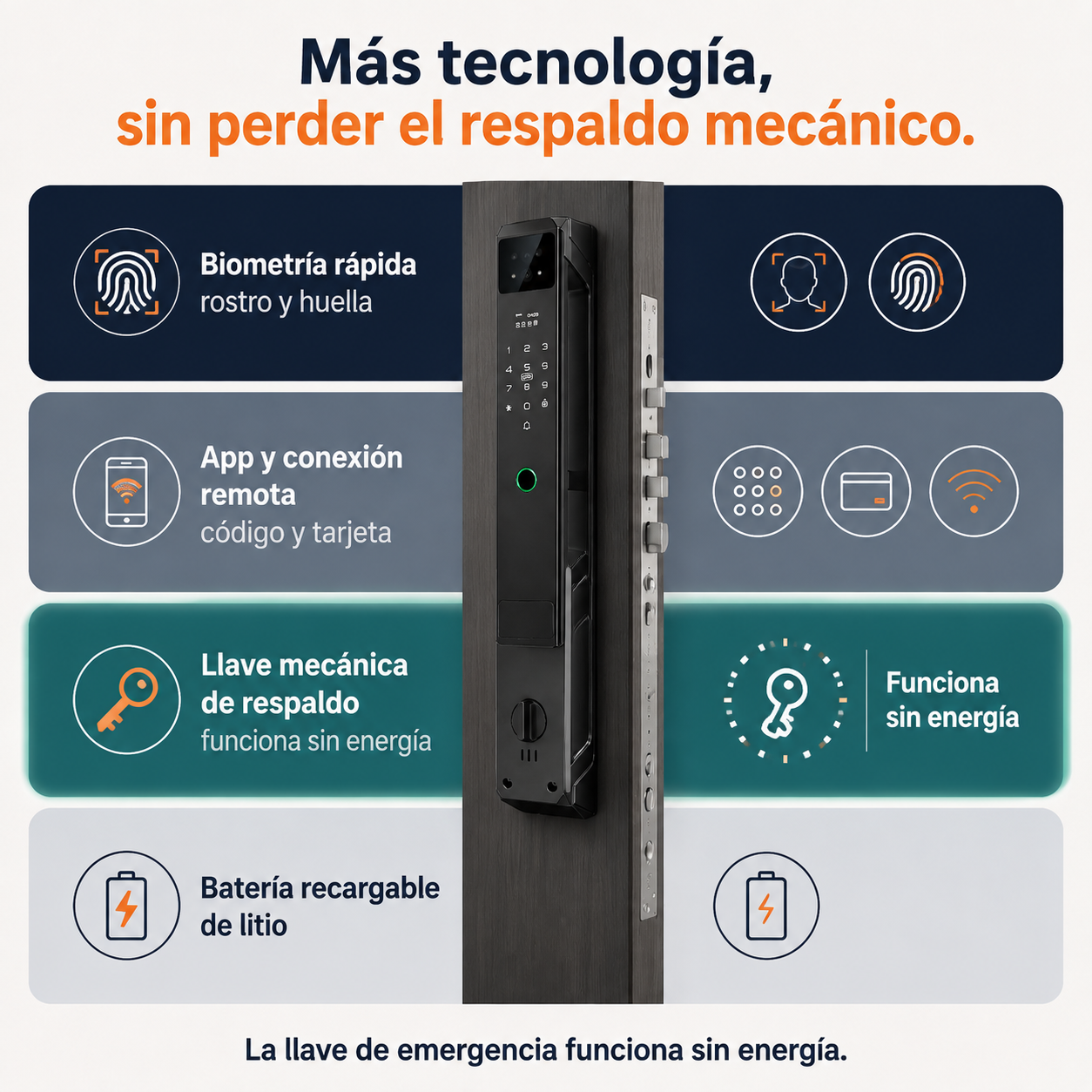 Cerradura Inteligente Ko69 Impermable - 6266 — vista 4
