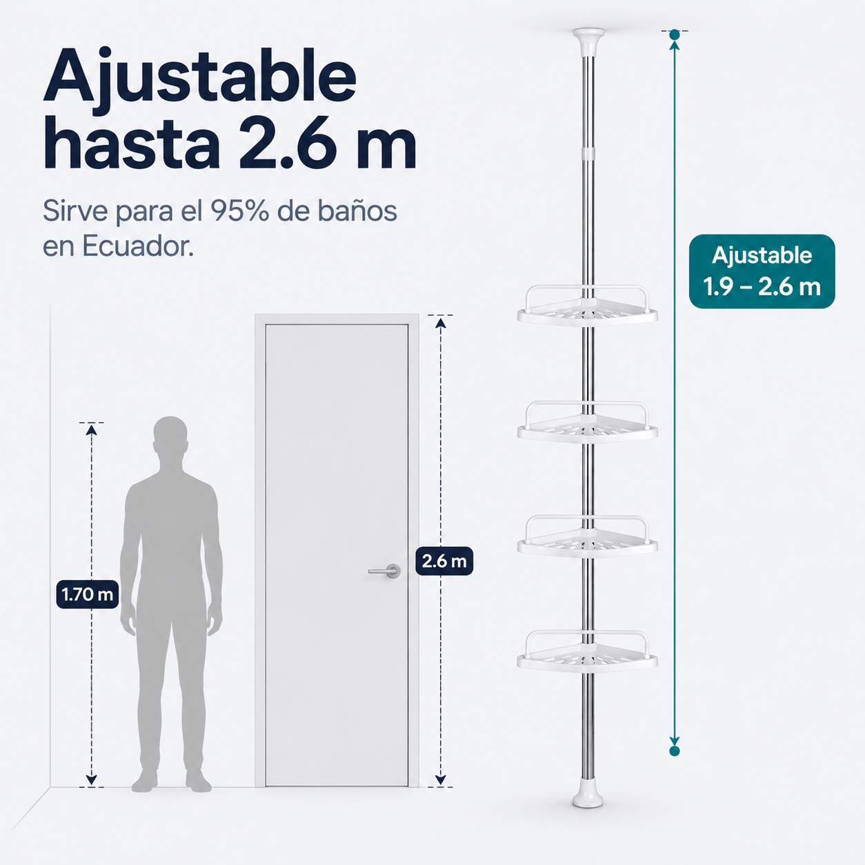 Esquinero De Bano Multifuncional -112627 — vista 5