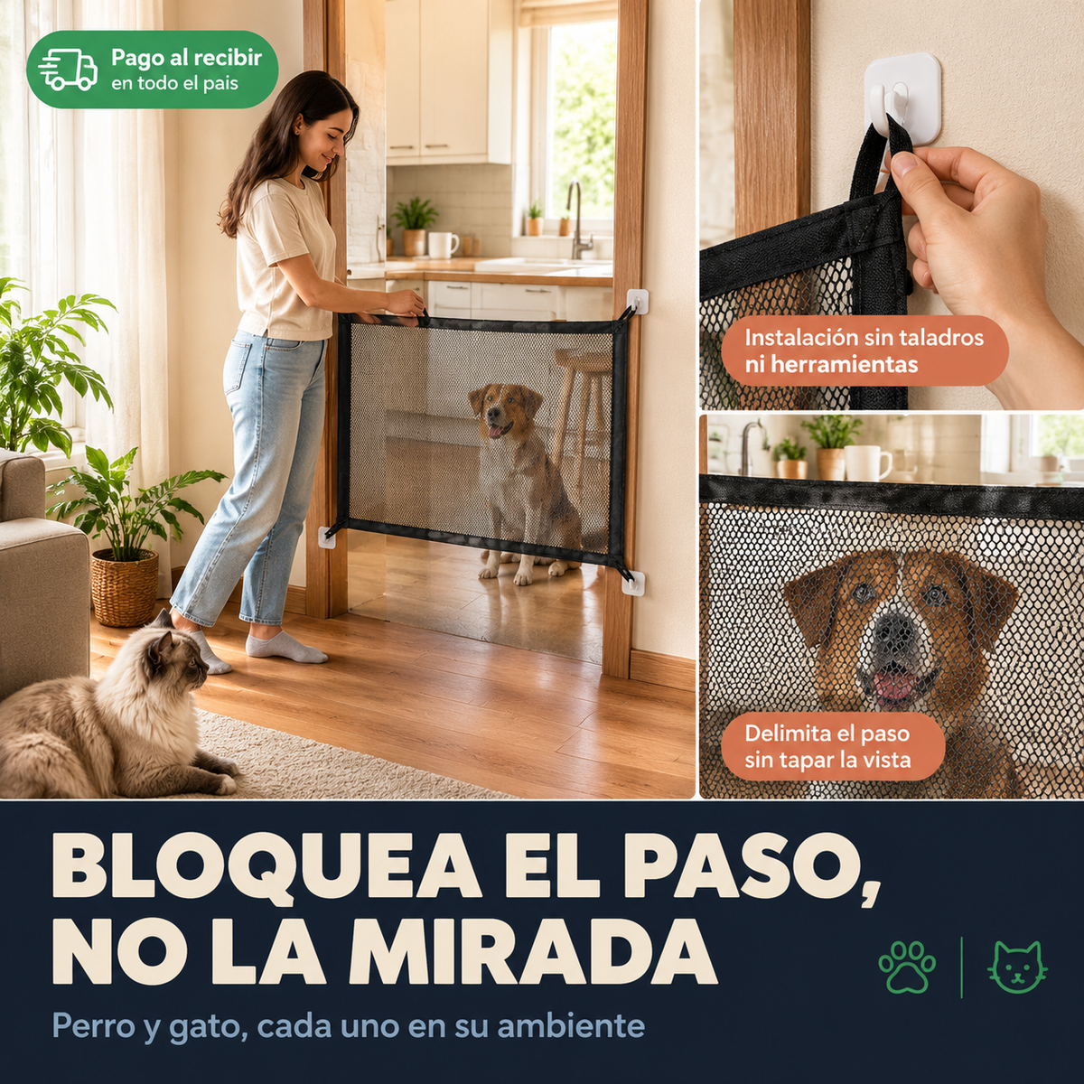 Malla Cerco Mascota 110x76cm Facil Insta - 13828 — vista 5