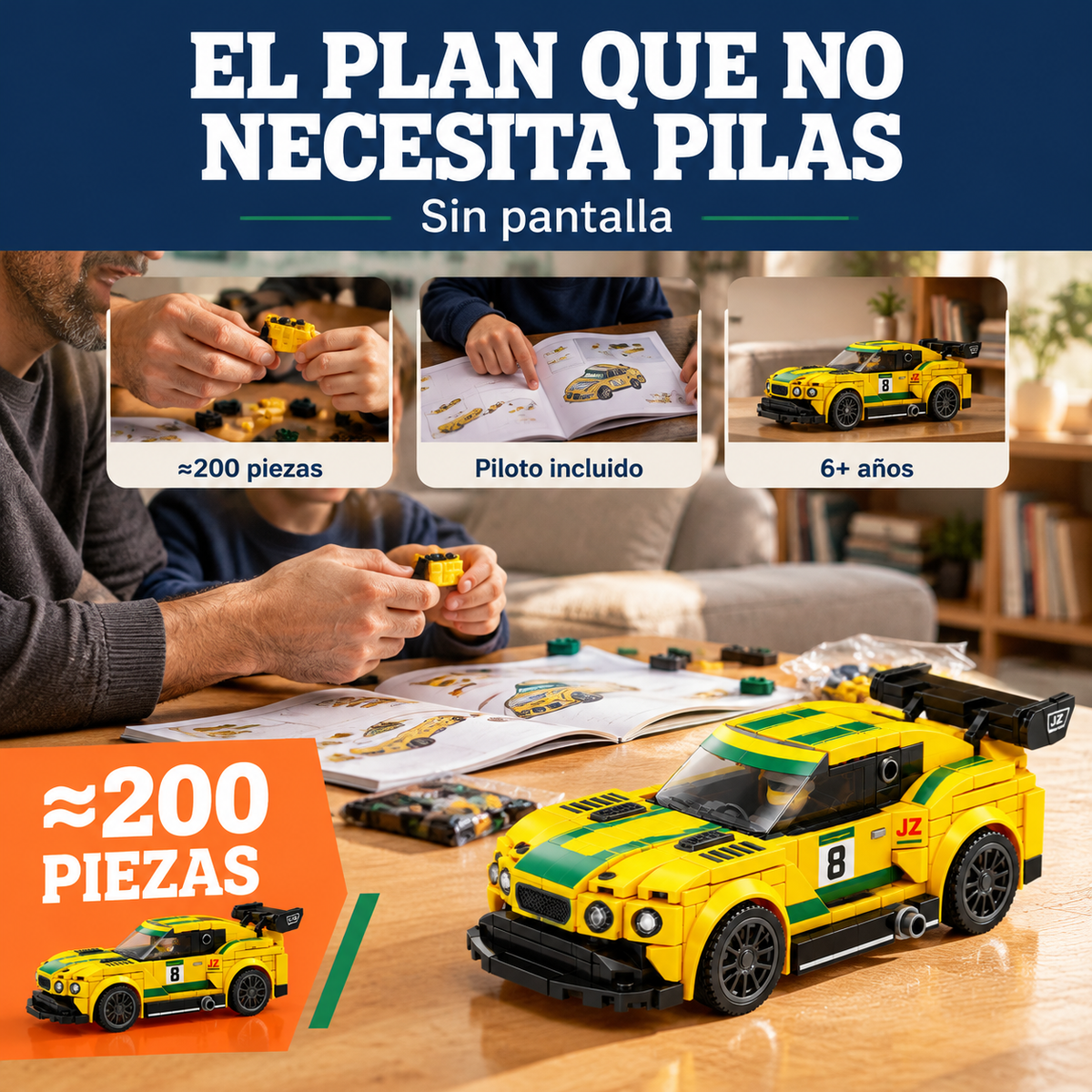Bloques para Armar Auto Deportivo - 6674 — vista 5