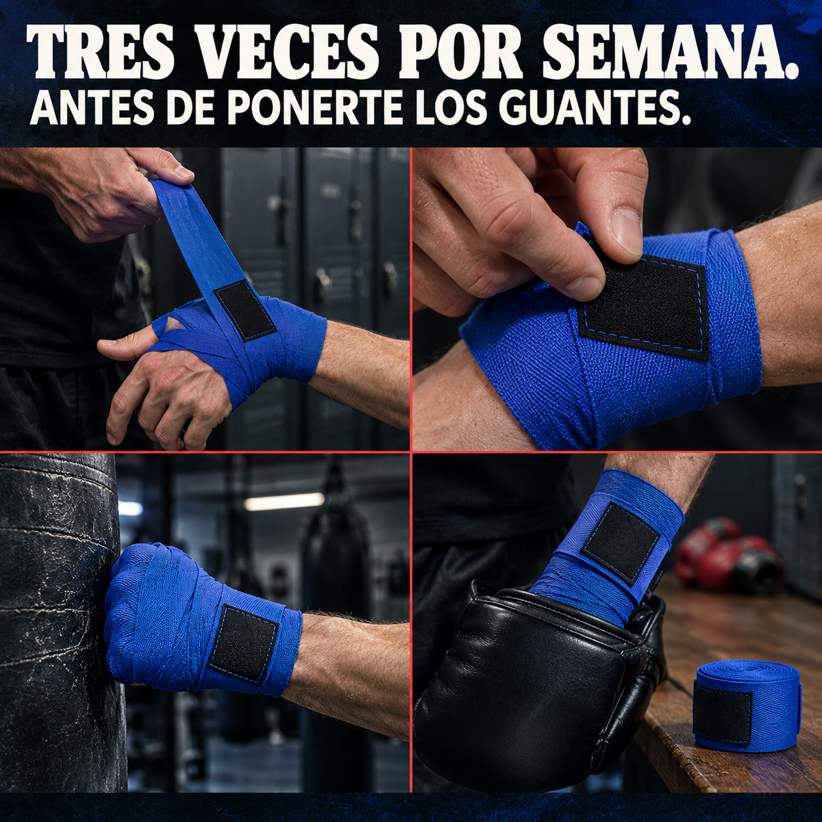 Vendas Rigidas Boxeo X2 5m Kickboxing - 19504 — vista 5