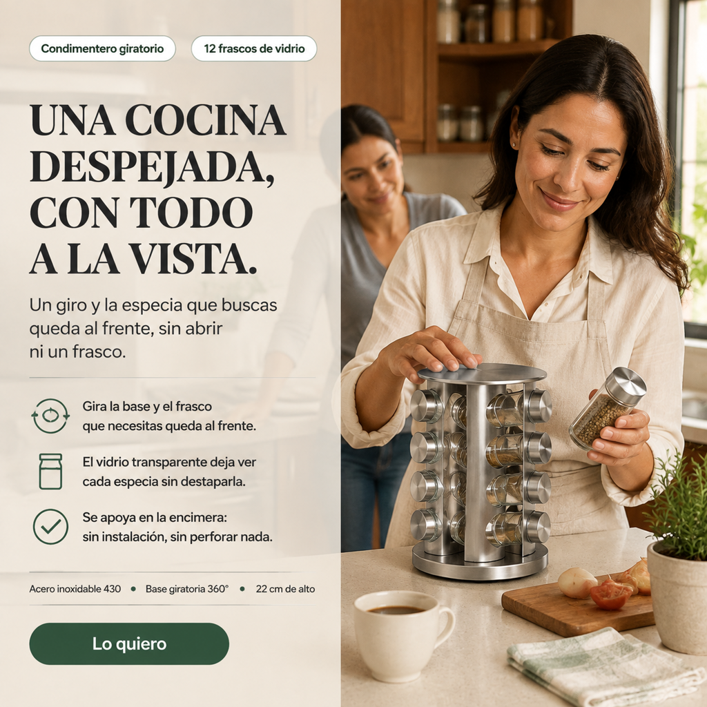 Condimentero Giratorio 12 Piezas - 128766 — vista 5