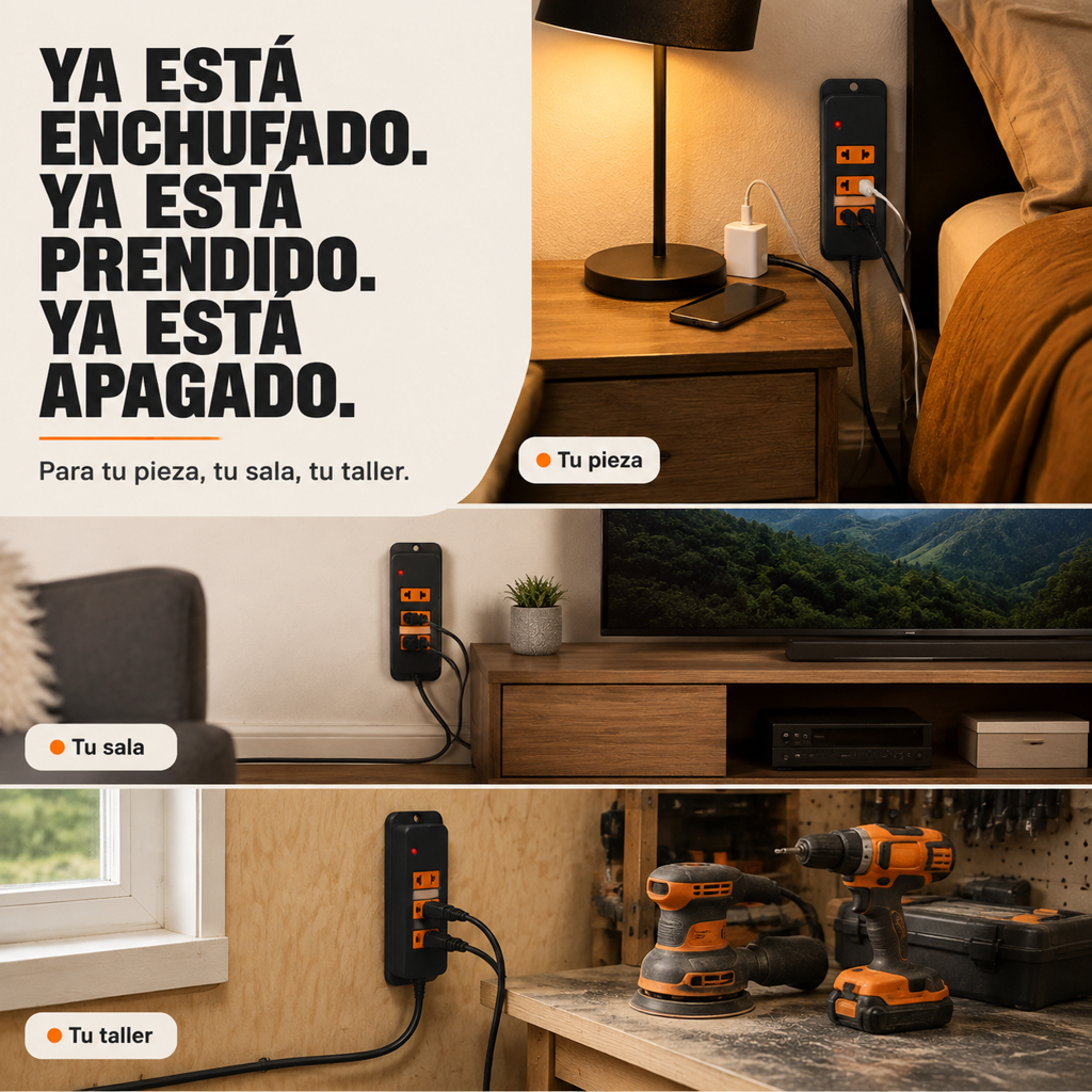 Alargador 4 Tomas1 Conexion Universal -12589 — vista 5