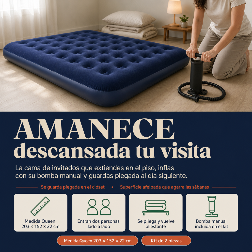 Cama Hinchable Queen - 25153 — vista 5