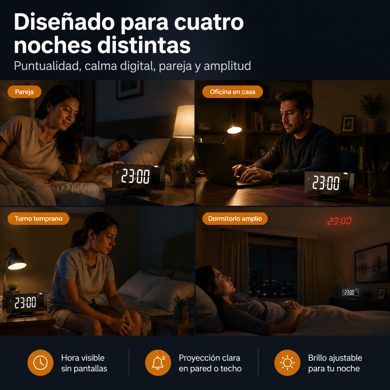 Reloj Despertador Proyector 1903838 - 188 — vista 5