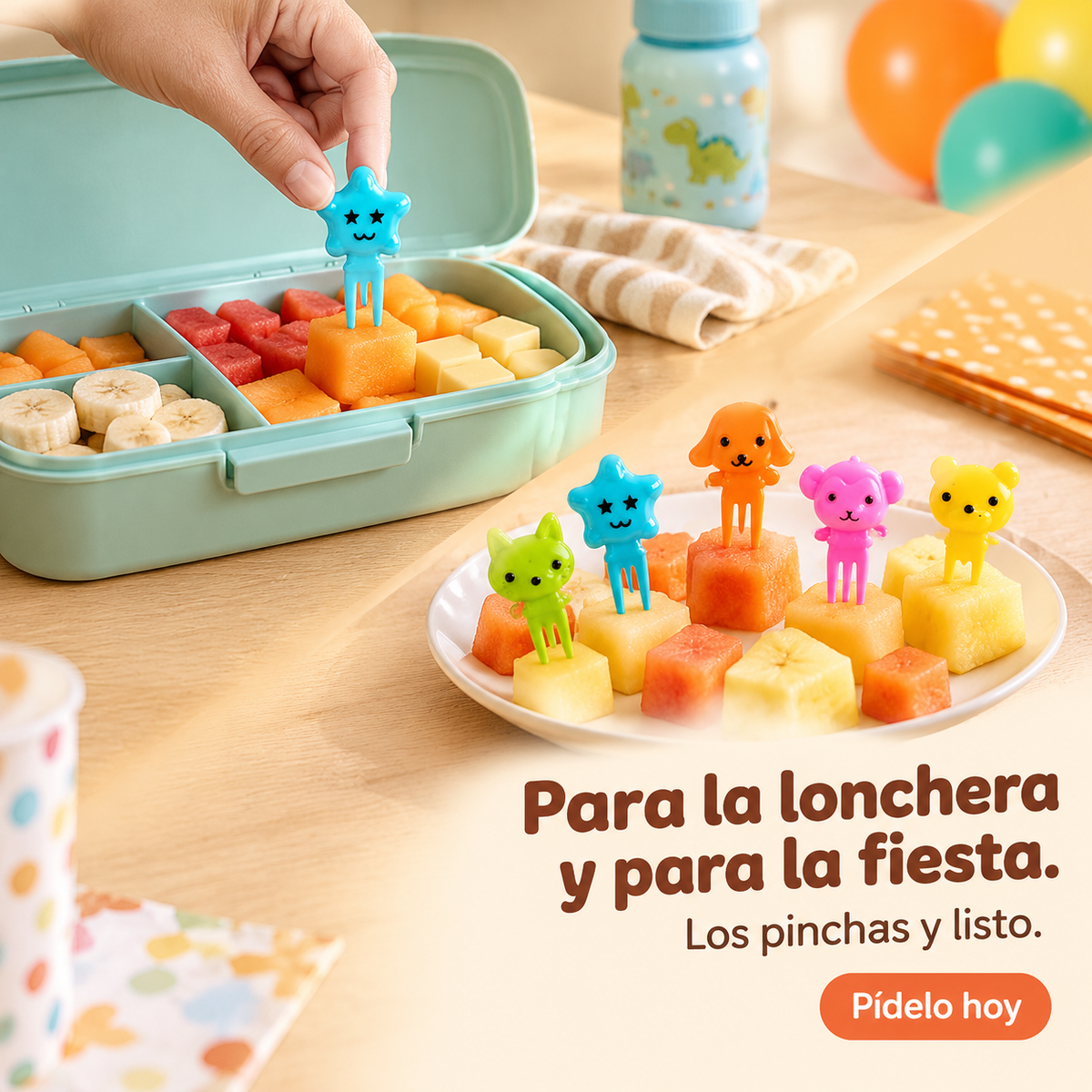 Mini Palillos De Animales Contiene 10 Pz - 40297 — vista 5