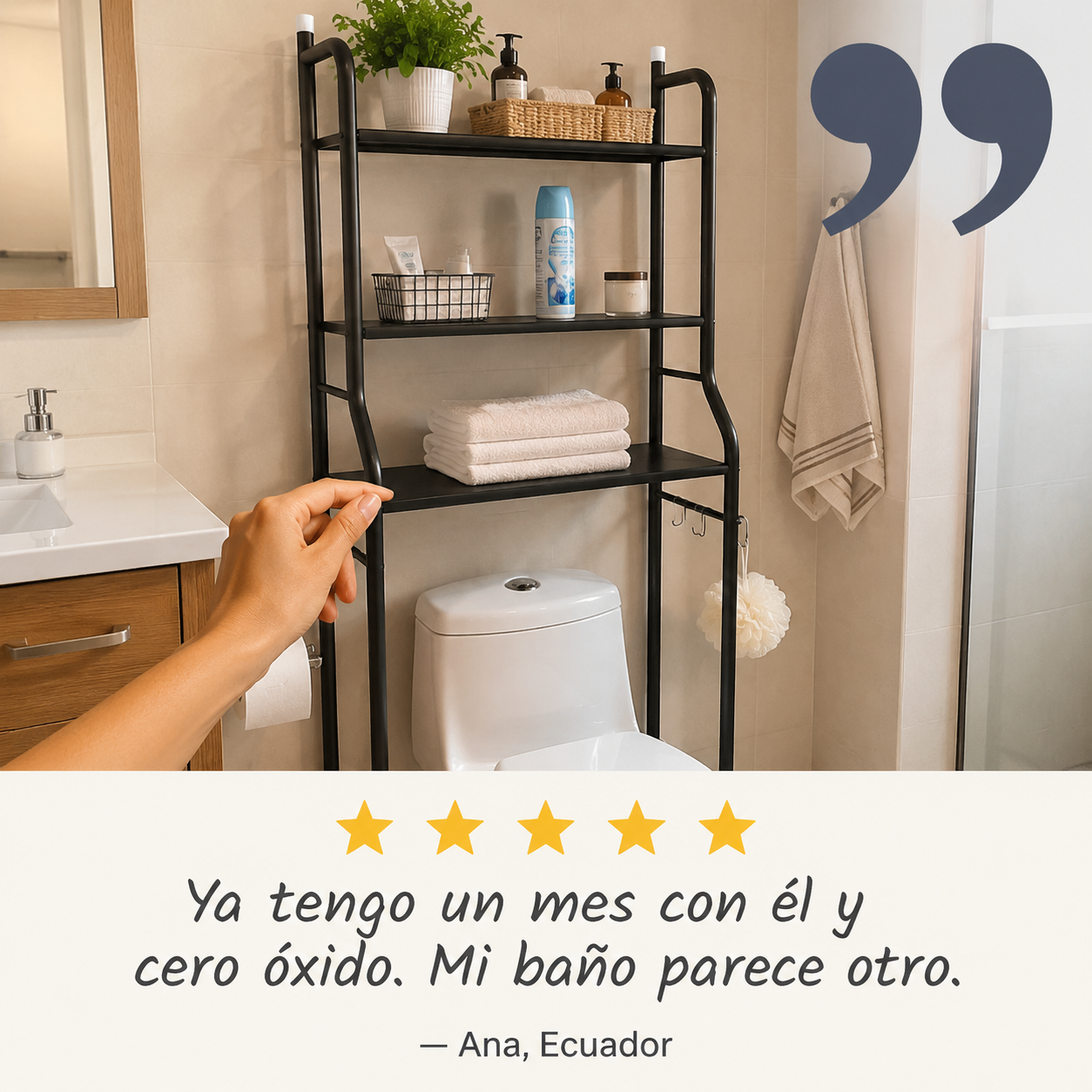 Estante Organizador Bano Inodoro Mueble - 112616 — vista 6