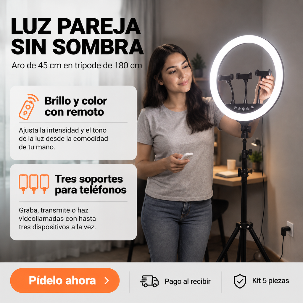ARO DE LUZ LED 45 CM - 1900370 — vista 6