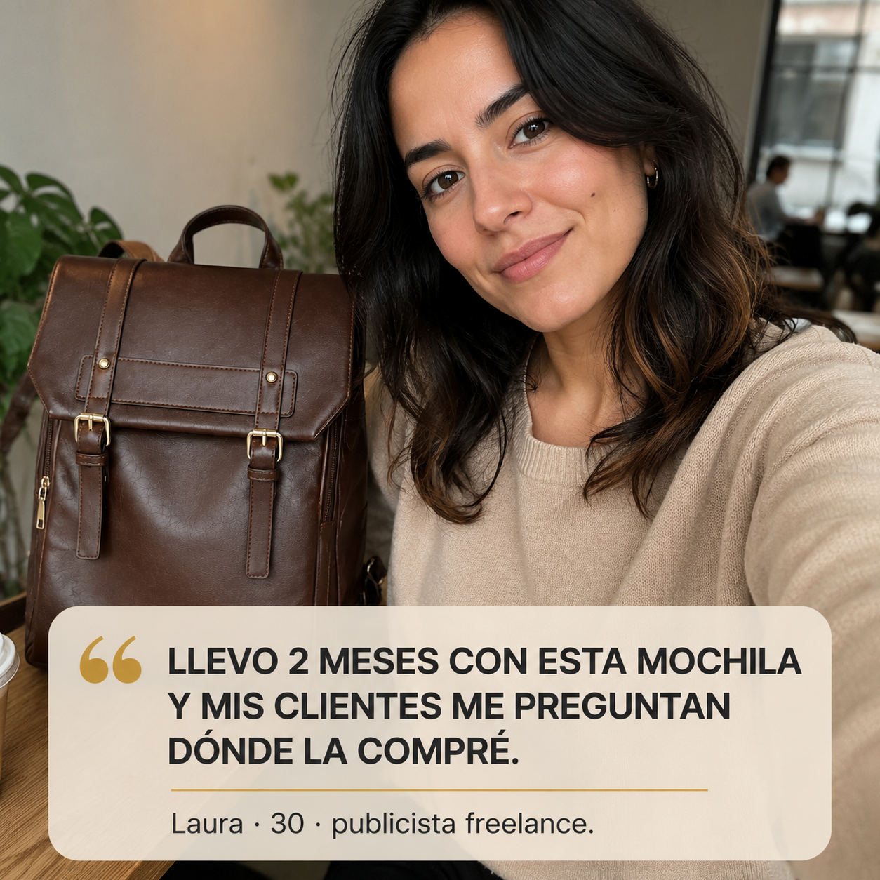 bolso vintage marrón - b01 — vista 6
