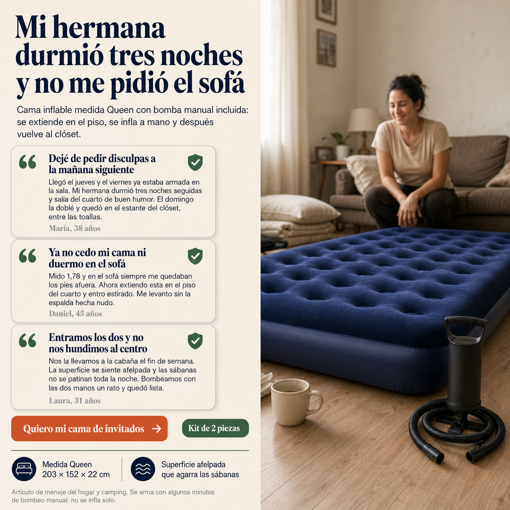 Cama Hinchable Queen - 25153 — vista 6
