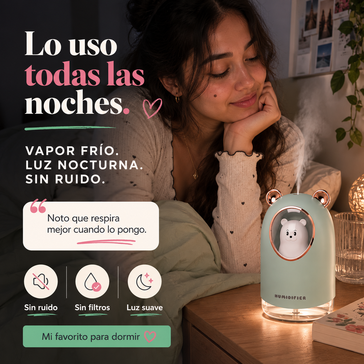 Humidificador Mini Portatil Oso - 820 — vista 6