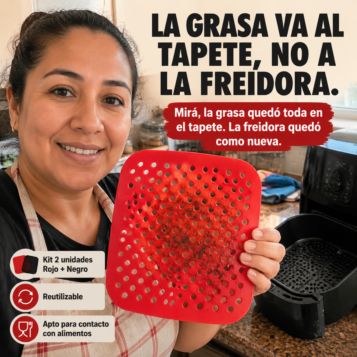 Silicona Para Air Fryer — vista 6