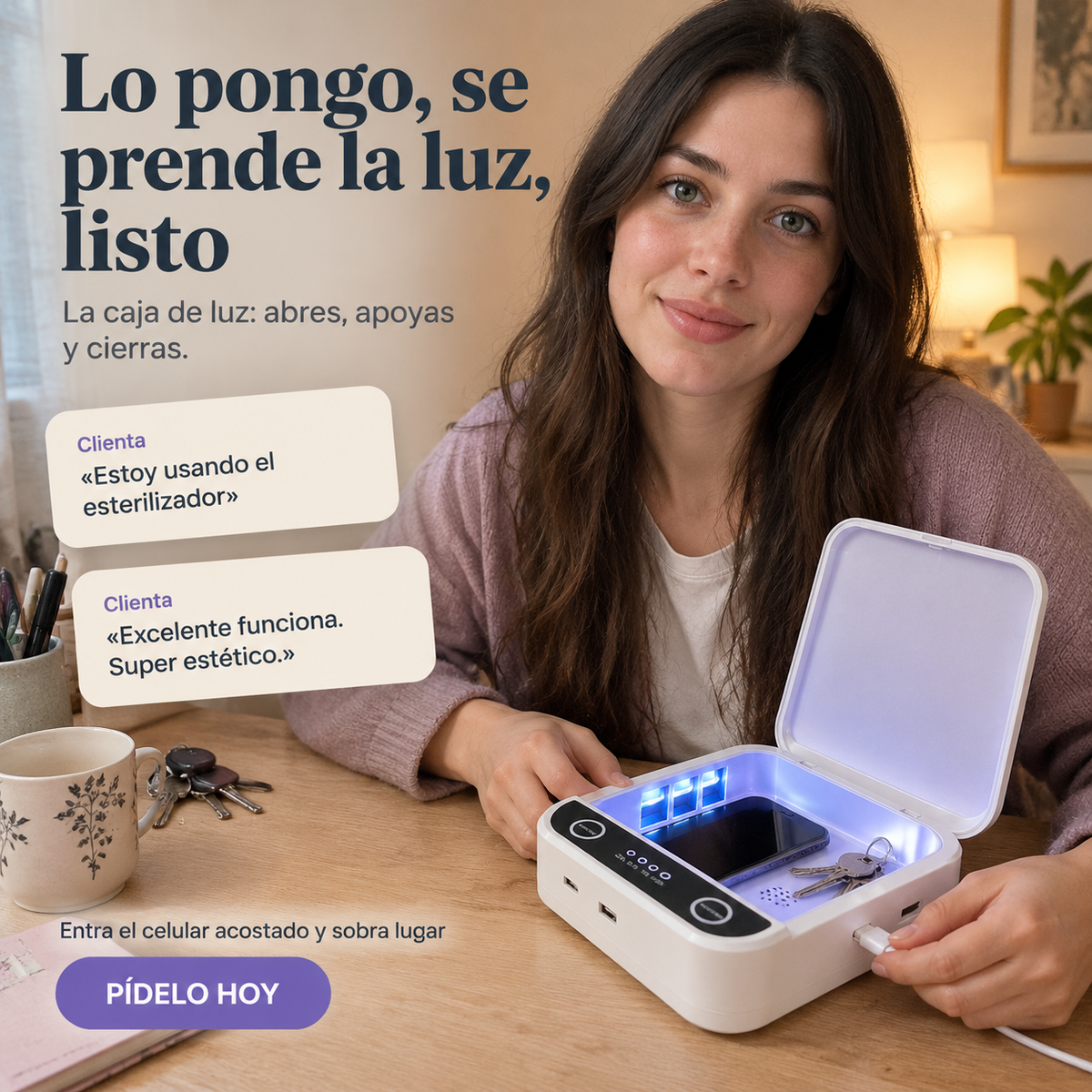 Esterilizador Con Luz Uv Top Seller - 1339 — vista 6