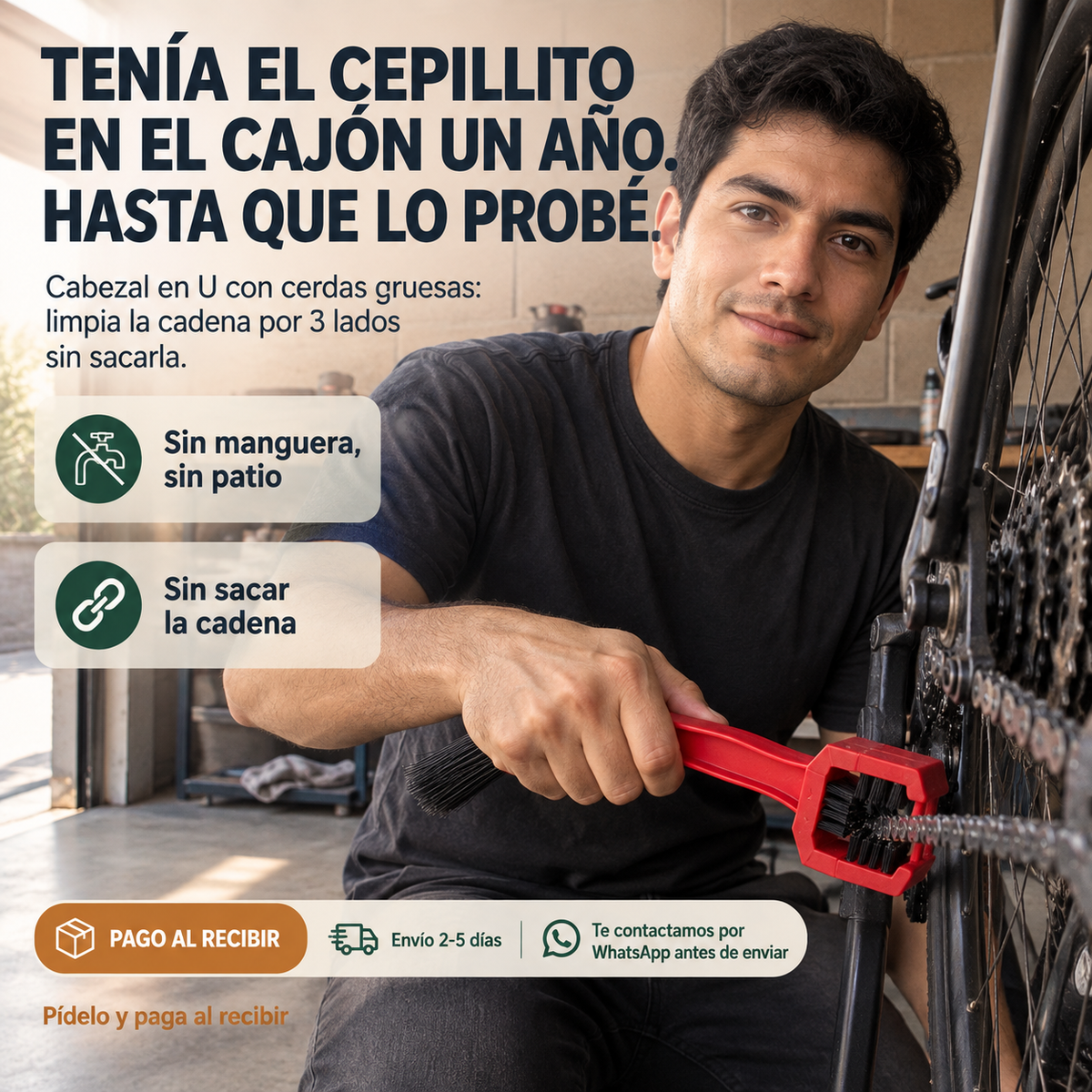 Cepillo De Limpieza De Cadenas Bici Moto - 39095 — vista 6