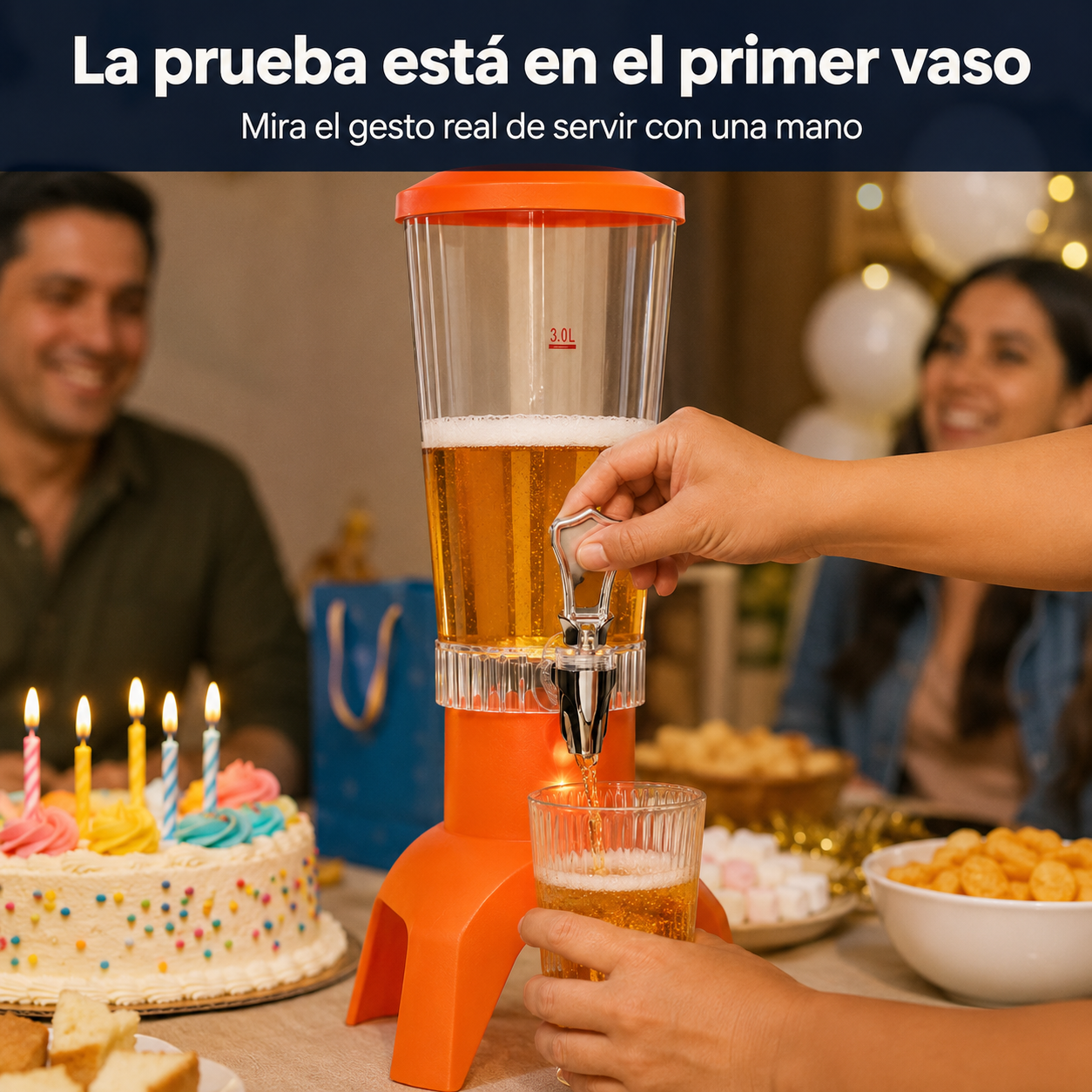Dispensador Led De Bebidas 3l Con Bocina - 12327 — vista 6