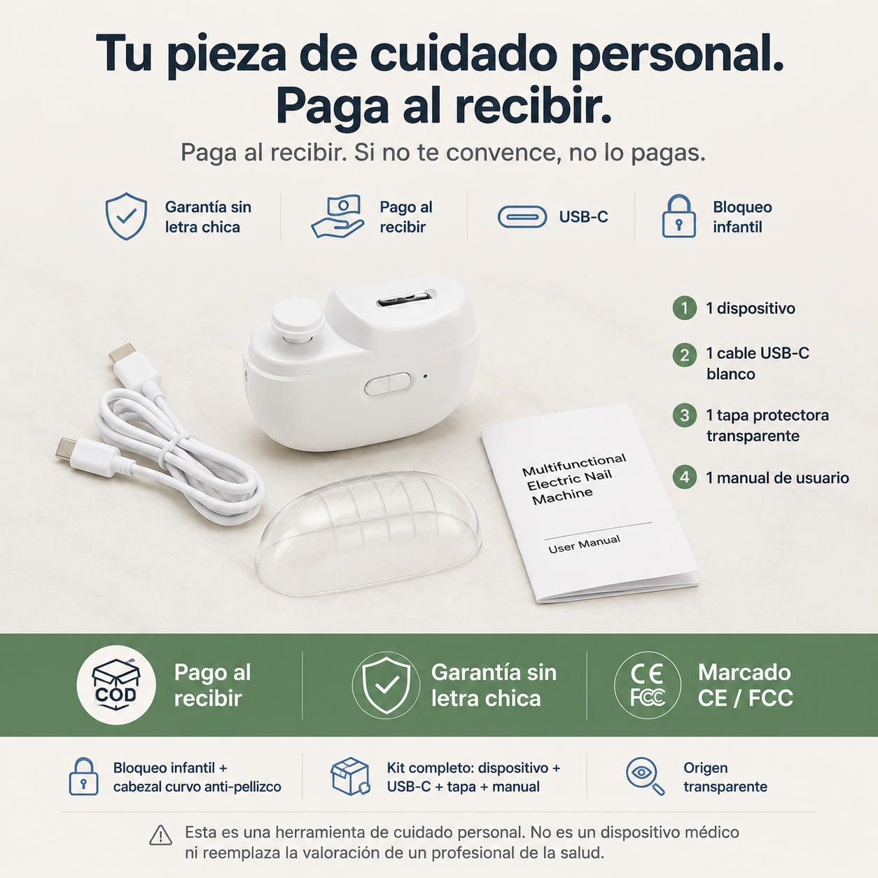 Corta Unas Electrico Recargable - 13618 — vista 7